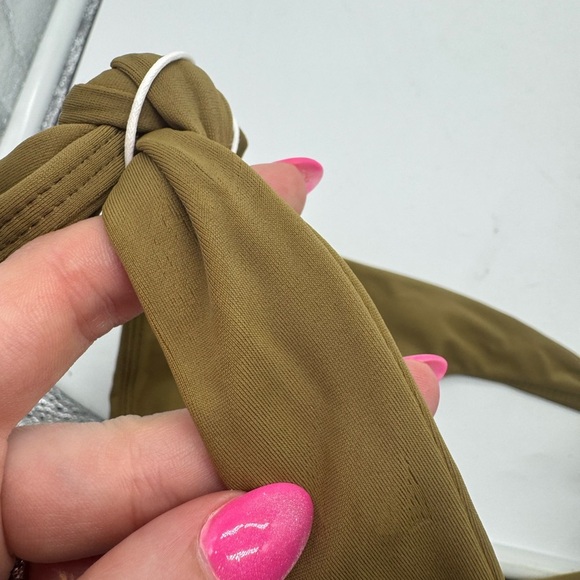 NWT Mikoh Olive Green Tie Bikini Bottoms Size Small - Picture 9 of 10